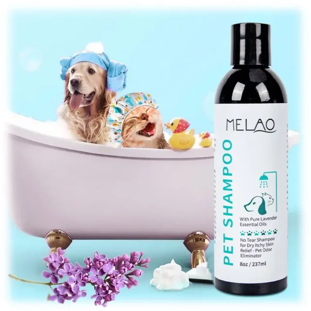 Pet Shampoo And Conditioner 2 In 1 Natural Moisturizing Shampoo Moisturizing Dog Shampoo For Sensitive Skin PH Balanced Shampoo - Image 5