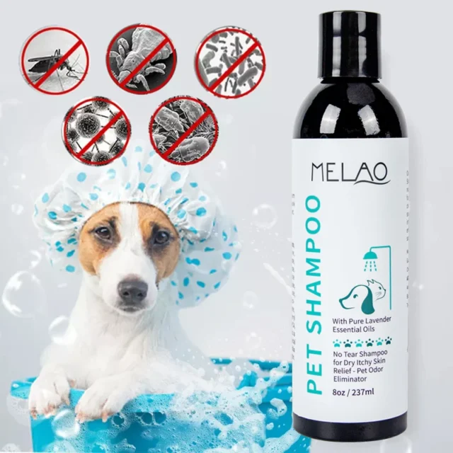 Pet Shampoo And Conditioner 2 In 1 Natural Moisturizing Shampoo Moisturizing Dog Shampoo For Sensitive Skin PH Balanced Shampoo - Image 2