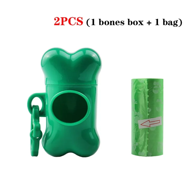 1Pcs Bone Shaped Poop Bag Dispenser Pet Dog Waste Bag Holder Plastic Garbage Bag Dispenser Carrier Case Disposal Bag Dispenser - Image 2