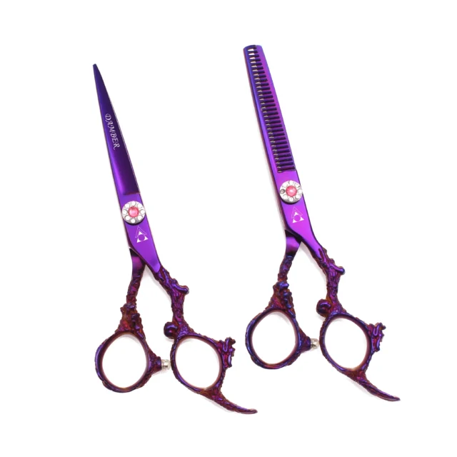 5.5 6.0 Hair Scissors Professional High Quality Barber Scissors Thinning Hairdressing Scissors Cutting Shears Haircut 440C 9005#