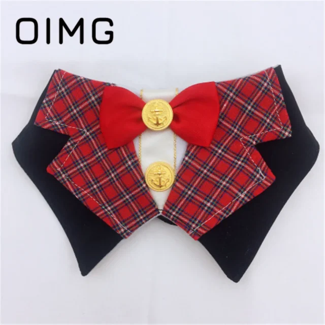 OIMG Gentleman Puppy Bandana Small Dogs Accessories Bichon Chihuahua Pomeranian Festival Party Cat Dog Supplies Cute Pets Bibs - Image 5