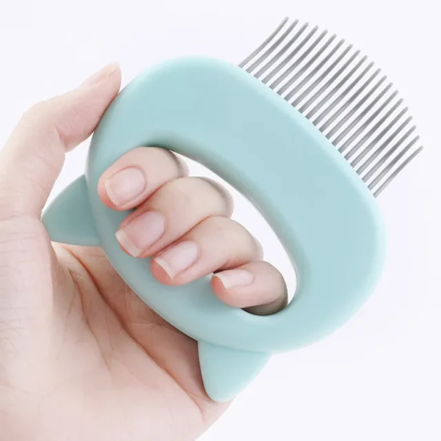 Pet Dog Cat Combs Hair Remover Brush Pet Grooming Tools Dog Massage Comb Brush Cute Handle Remove Loose Hairs Pet Cat Supplies - Image 4