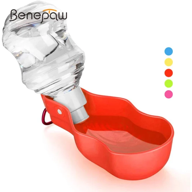 Benepaw 250ml Portable Dog Water Bottle Snap Hook Durable Safe Pet Bottle Drinking Foldable Cup Easy To Use For Outdoor Walking