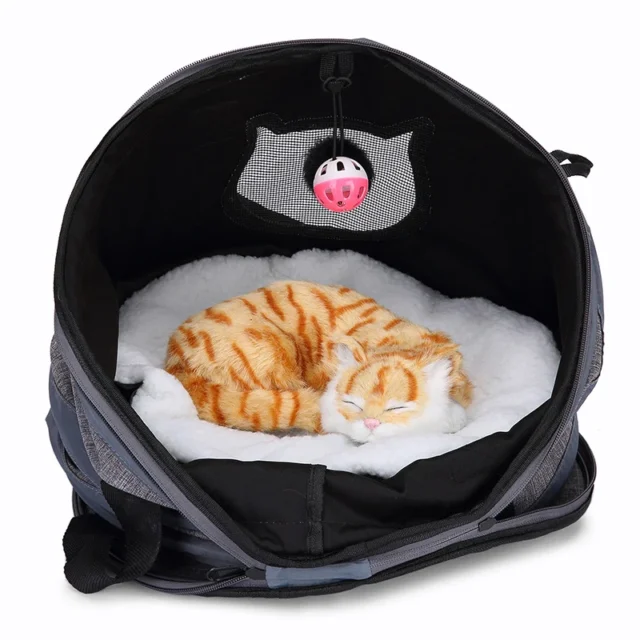 Benepaw Multifunctional Expandable Cat Carrier Portable Breathable Window Puppy Kitten Carrying Bag Tunnel Bed 3 In 1 Pet Travel - Image 3