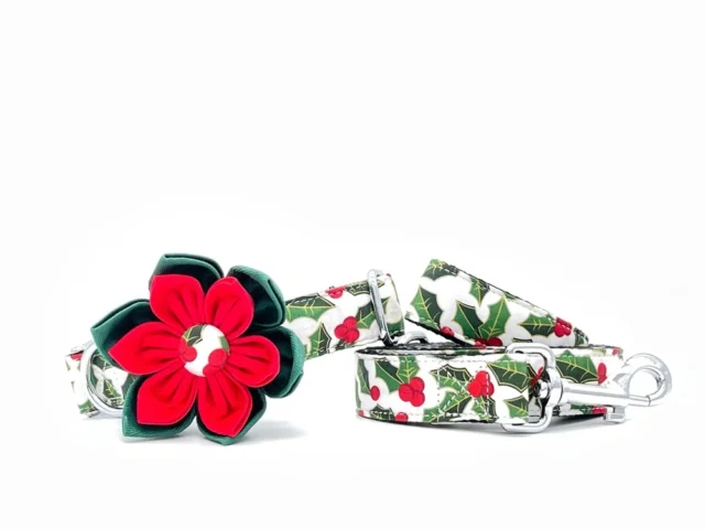 Christmas Dog Collar Bow Tie , Metal Buckle Big and Small Dog&Cat Collar Pet Accessories - Image 4