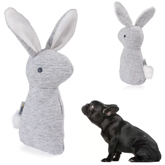 Rabbit shape toys dogs of small breeds game for Pet Dog Squeaky Toy Cat Squeaker Sound Chew Fetch Interactive Plush Toy