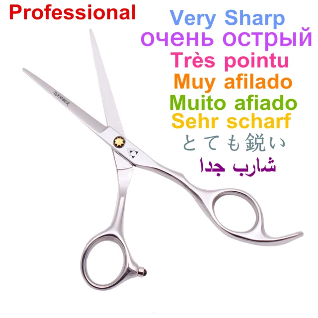 Hair Scissors 5.5 6.0 Professional Hairdressing Scissors Thinning Barber Scissor Set Hair Cutting Scissors 440C Japan Steel 888# - Image 3