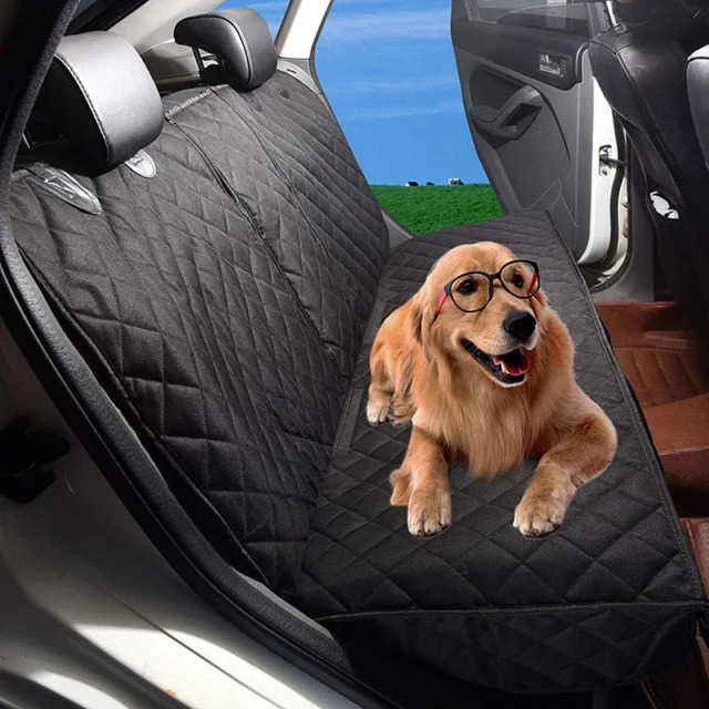 Benepaw Bite Resistant Nylon Dog Car Seat Cover Central Armrest Compatible Antislip Waterproof Pet Travel Car Seat Protector - Image 3