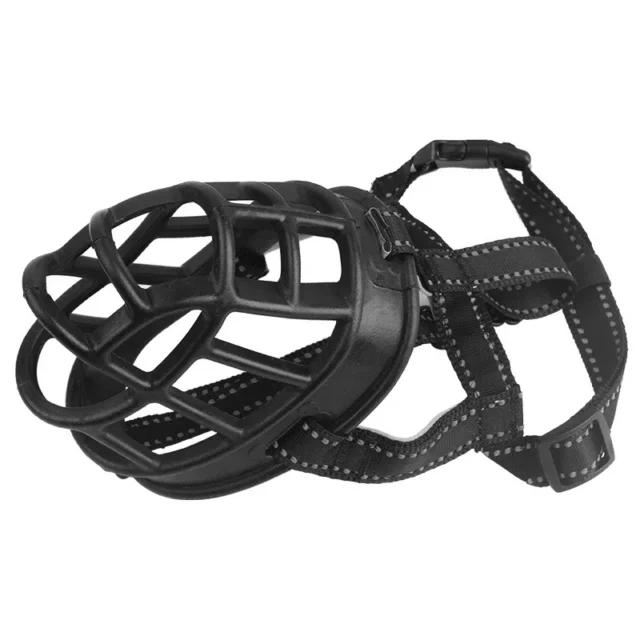 Silicone Durable Big Dog Muzzle Reflective Pet Basket Mask for Medium and Large Dogs Safety Anti-Biting Muzzles Pets Accessories - Image 4