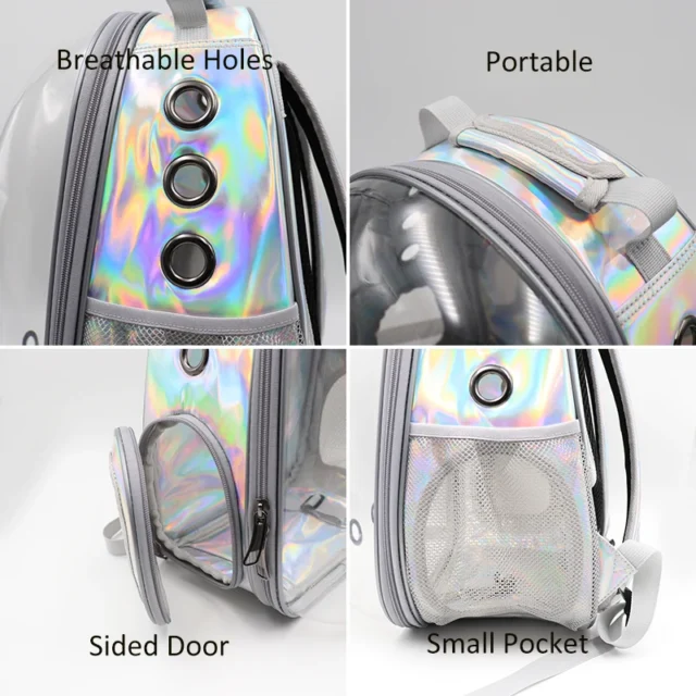 Transparent Bubble Pet Carrier Backpack Space Capsule Astronaut Breathable Backpack Outdoor Travel High Quality - Image 2