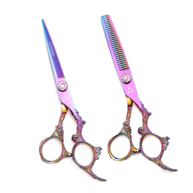 5.5 6.0 Hair Scissors Professional High Quality Barber Scissors Thinning Hairdressing Scissors Cutting Shears Haircut 440C 9005# - Image 4