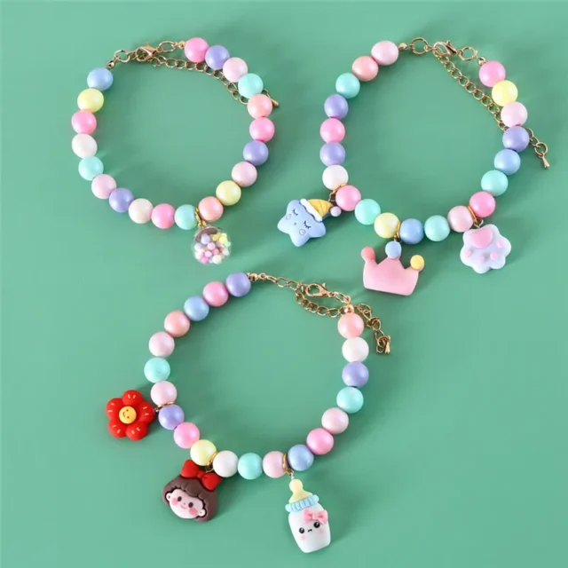 Cat Collar Party Wedding Necklace Macaron Pearl Jeweled Puppy Cat Collar Crown Star Paw Pet Dog Collar Accessories - Image 2