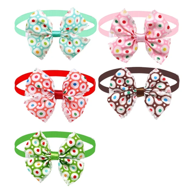 100pcs Mix Style Pet Dog Bow Ties Pet Necktie Popular Dog Bowtie Collar Pet Puppy Dog Ties Accessories Dog Grooming Supplies - Image 4