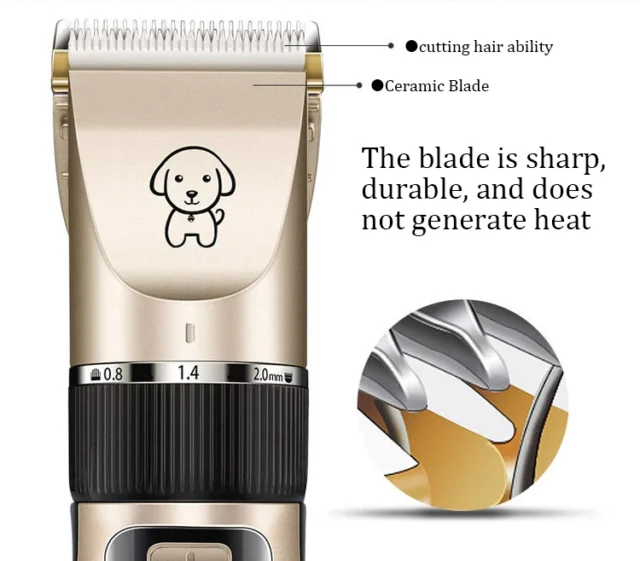 Professional Dog Hair Trimmer Usb Rechargeable Low-noise Pets Hair Cutter Dog Hair Clippers Electrical Haircut Machine For Dogs - Image 4