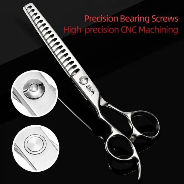 Left-Handed Special Pet Beauty Scissors Curved Tooth Scissors Dog Grooming Scissors Professional Left-Hand Scissors - Image 6