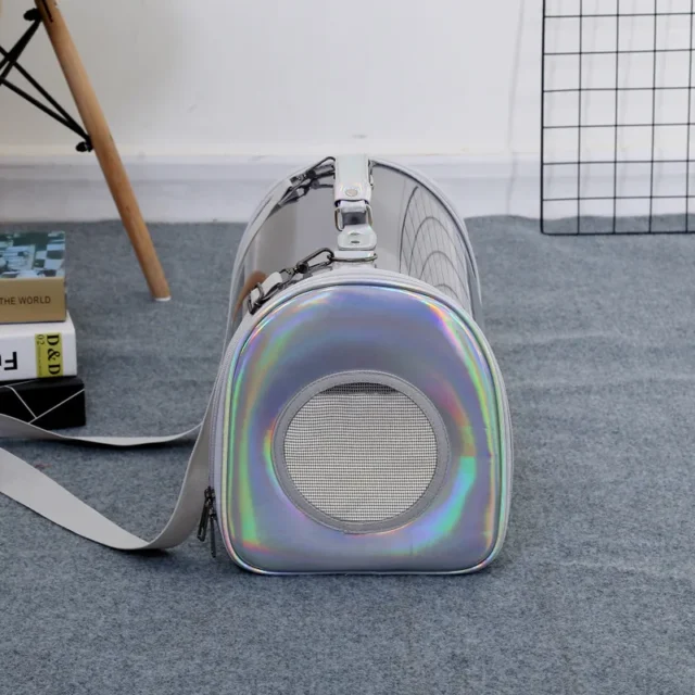 Cat Backpack Carriertransparent Laser Bag Pet Out Cage Portable Handbags Products Carrier Travel - Image 5