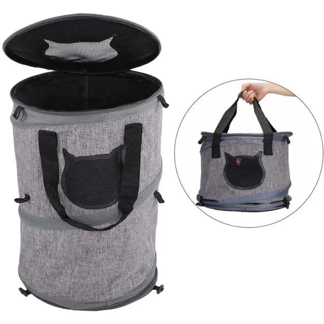 Benepaw Multifunctional Expandable Cat Carrier Portable Breathable Window Puppy Kitten Carrying Bag Tunnel Bed 3 In 1 Pet Travel - Image 2