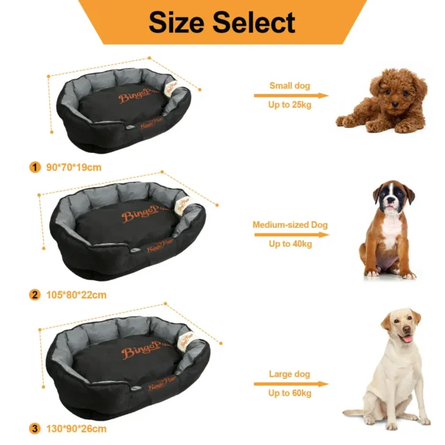 Waterproof XXL Extra Large Jumbo Orthopedic Sofa Dog Bed Pet Mat Kennel Washable Basket Pillow Comfy Bed - Image 5