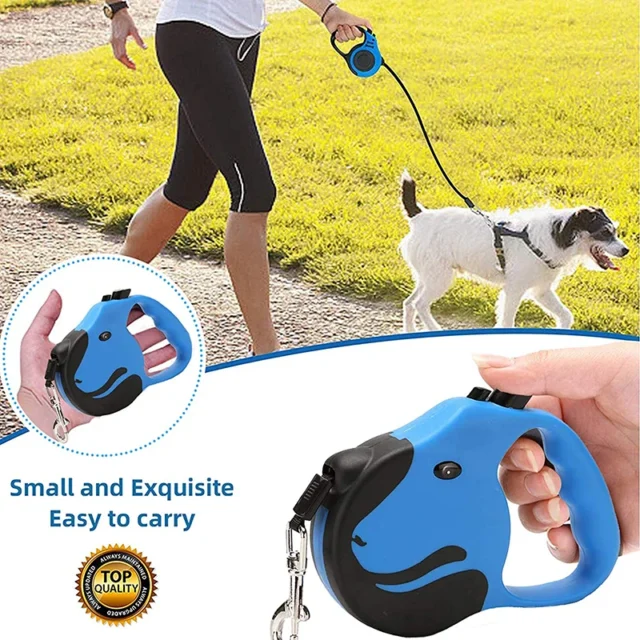 Benepaw Fashion Automatic Retractable Dog Leash Strong No Tangle Anti Slip Handle Puppy Pet Lead For Small Medium Dogs Cats - Image 2