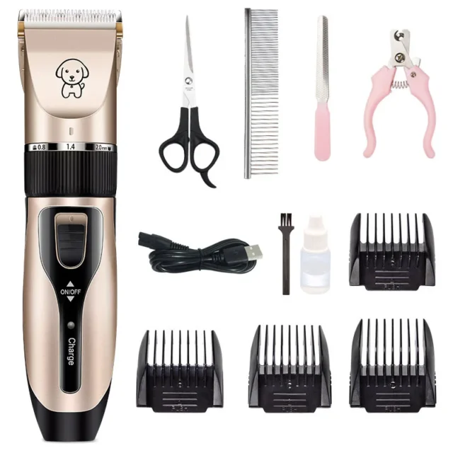 Professional Dog Hair Trimmer Usb Rechargeable Low-noise Pets Hair Cutter Dog Hair Clippers Electrical Haircut Machine For Dogs - Image 6