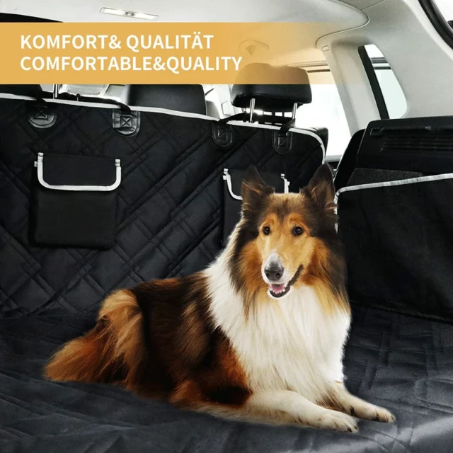 Benepaw Anti-scratch Pet Cargo Liner Mat For SUV Waterproof 2 Large Storage Pockets Nonslip Car Dog Seat Cover Machine Washable - Image 2