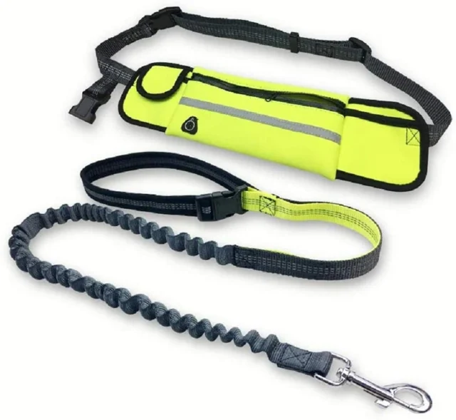 Benepaw Durable Handsfree Bungee Dog Leash With Pocket Reflective Adjustable Waist Belt Running Pet Leash For Medium Large Dogs - Image 4