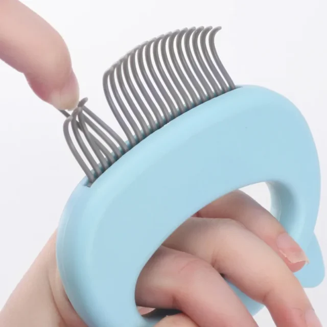 Pet Dog Cat Combs Hair Remover Brush Pet Grooming Tools Dog Massage Comb Brush Cute Handle Remove Loose Hairs Pet Cat Supplies - Image 3