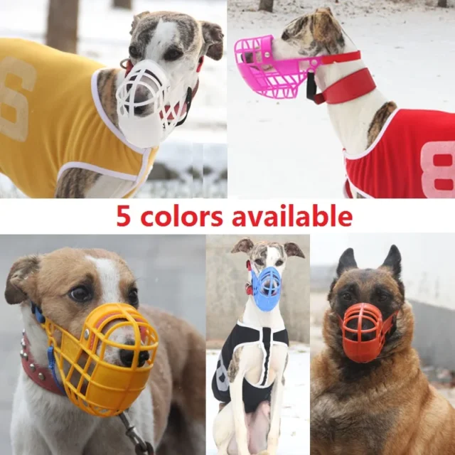 Pet Dog Muzzle Breathable Basket Muzzles Large Dogs Stop Biting Barking Chewing For Greyhound Gree Whippet Dogs supplies - Image 2