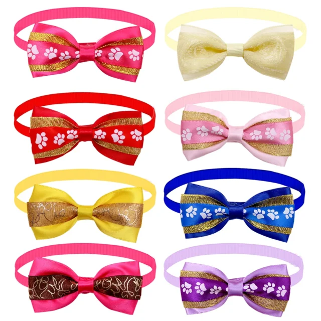 100pcs Mix Style Pet Dog Bow Ties Pet Necktie Popular Dog Bowtie Collar Pet Puppy Dog Ties Accessories Dog Grooming Supplies - Image 5