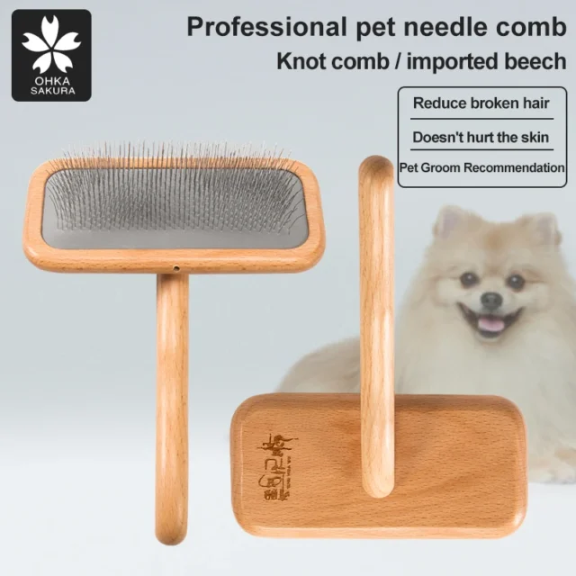 Pet Comb Brushing Fluffy Air Cushion Needle Comb Teddy Combing Artifact Opening Knot To Floating Hair General For Cats And Dogs