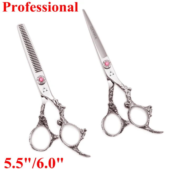 5.5 6.0 Hair Scissors Professional High Quality Barber Scissors Thinning Hairdressing Scissors Cutting Shears Haircut 440C 9005# - Image 2