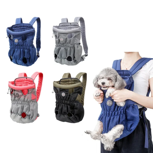 Portable Mesh Breathable Pet Travel Backpack, Dog Carrier Bag, Pet Carriers, Hands Free, Puppy Travel Bag