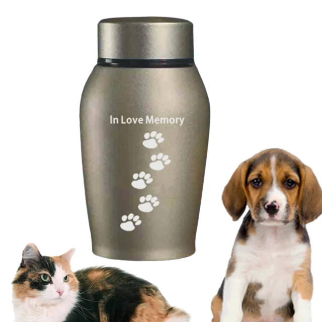 500ML Pet Cremation Memorial Urn Retain Memories Burial Keepsake for Funeral Box Pet Cremation Urn Kittens Puppy Keepsake - Image 6