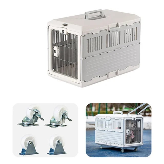 Breathable Cat Carrier Box Carrying Safe with Handle Travel Crate Transport Cage Carrier Basket for Indoor Puppy Car Outdoor - Image 5