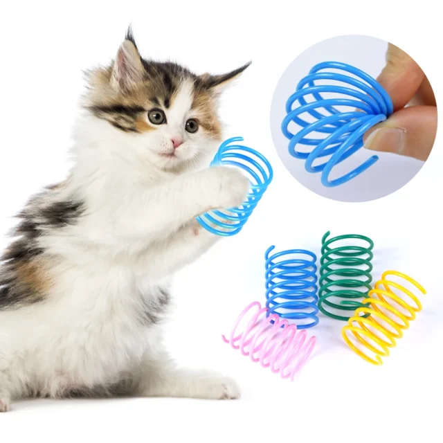 4/8/16/20pcs Cat Spring Toy Colorful Springs Cat Pet Toy Kitten Cat Toys Wide Durable Heavy Gauge Coil Spiral Springs Toys - Image 4