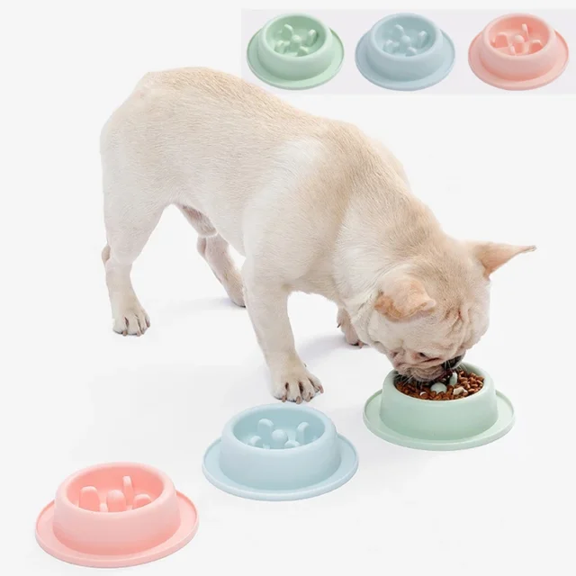 Anti-Choking Non-Slip Pet Food Bowl, Single Dog Bowl, Cat Plastic Bowl, Small and Medium-sized Dog Bowl Dish Dropshipping