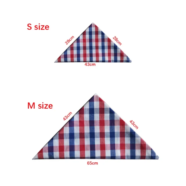 1 Pcs Dog Cat Puppy Bandanas Cotton Plaid Pet Bandana Scarf Bow tie Collar Cat Small Middle Large Dog Grooming Products Dog Bibs - Image 6