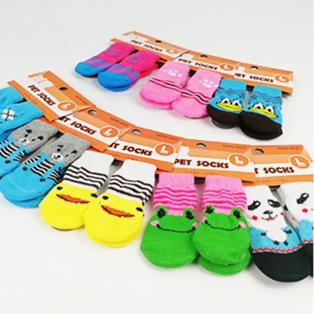 Dog Anti Slip Sock Pet Clothing Colorful Cutedog Socks Non-Slip Foot Covers Pet Knits Socks Softpuppy Dog Socks Pet Supplies - Image 3