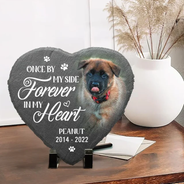 Custom Dog Memorial Stone Dog/Cat Memorial Gifts for Loss of Dog Pet Memorial Gifts Cemetery Decorations for Grave - Image 3