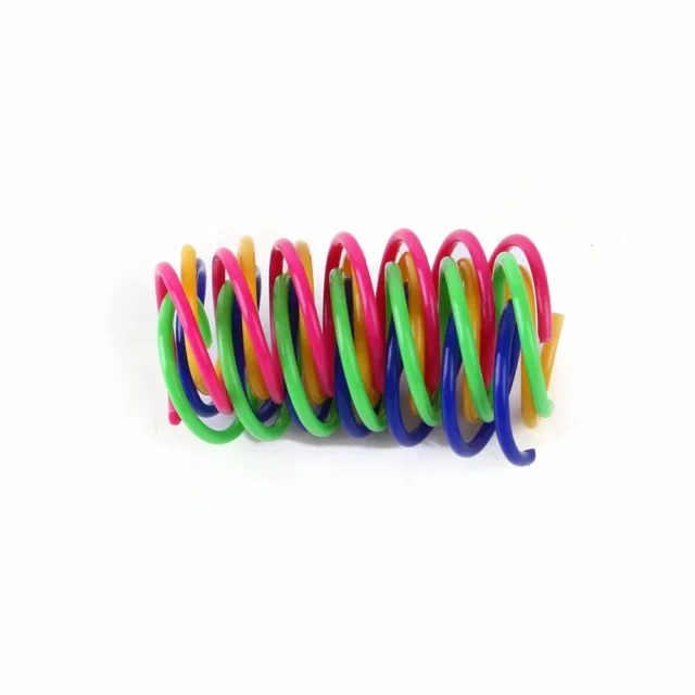 16/20PCS Interactive Cat Plastic Elasticity Toys Funny Cat Toys Colorful Gauge Springs Pet Products Spiral Springs Cat Supplies - Image 5