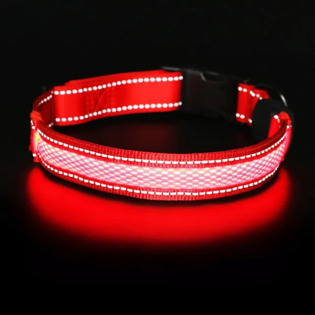 Benepaw LED Dog Collar USB Rechargeable Comfortable Reflective Bright Light Up Glow Collars For Small Medium Large Dogs - Image 6