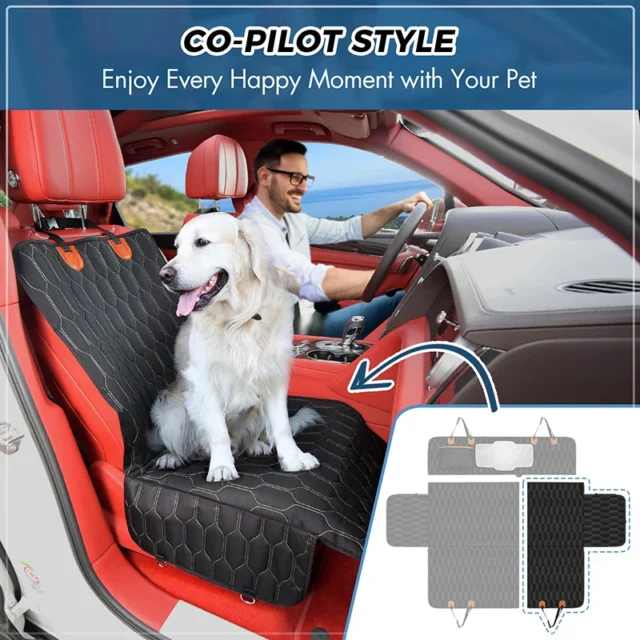 Benepaw 6 in1 Dog Car Seat Cover Waterproof Mesh Visual Window Hammock Durable Nonslip Pet Back Seat Protector For Trucks SUVs - Image 4