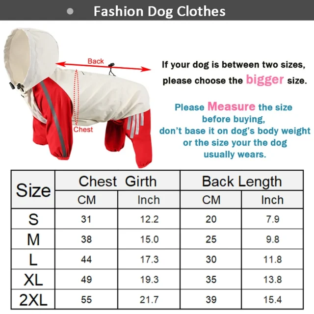 Reflective Dog Raincoat Waterproof Pet Jumpsuit Clothes for Small Dog Puppy Raincoat French Bulldog Chihuahua Poodle Rain Coat - Image 6