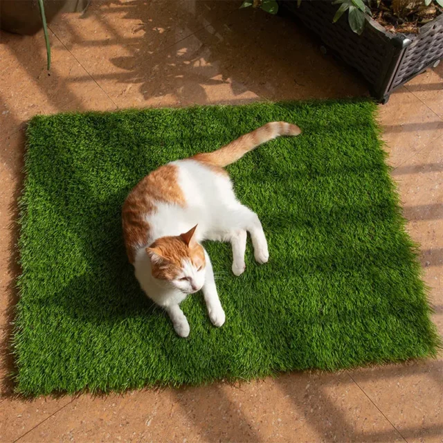 Pet Potty Training Pee Pad Mat Tray Grass House Toilet Pad Dogs Urinating Mat Portable Dogs Cats Potty Litter Box Dog Toilet - Image 3