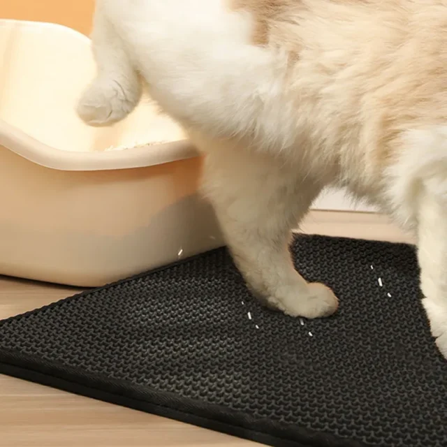 Waterproof Pet Cat Litter Mat Double Layer Pet Litter Box Mat Non-slip Sand Cat Pad Washable Bed Mat Clean Pad Products - Image 4