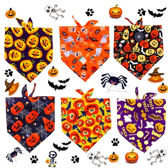 1Pcs Dog Bandanas Halloween Pet Dog Bandanas Scarf Small Dog Cat Puppy Bibs Pet Supplies For Small Dogs Pet Accessories - Image 5