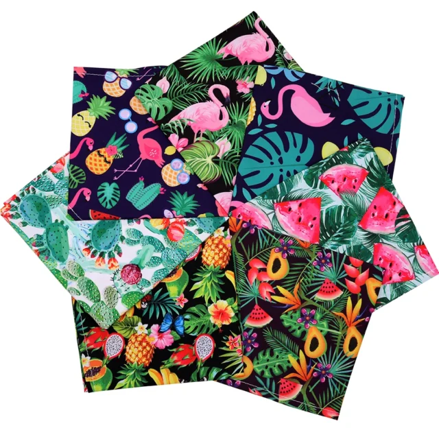 30 Pcs Comfortable Soft Bandanas For Dog Fruit Printing Pet Dog Cat Bandanas Scarf Dog Polyester Bandanas Dog Accessories - Image 3