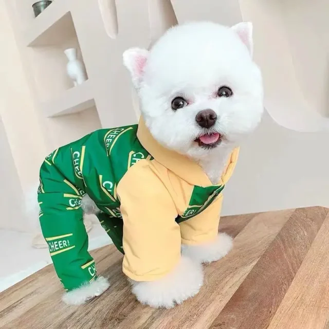 Clothes for dogs, cute winter pajamas for small dogs and cats, warm and breathable, dog accessories, dog‘s coats - Image 3