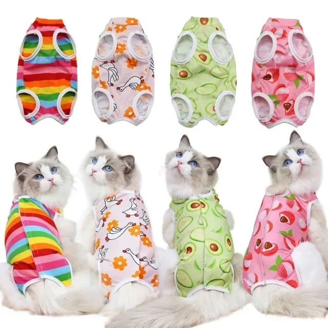 Cat Anti-licking Sterilization Clothes Pet Surgery Suit for Small Dog Cat Weaning Breathable Cat Anti-scratch Care Clothes - Image 2