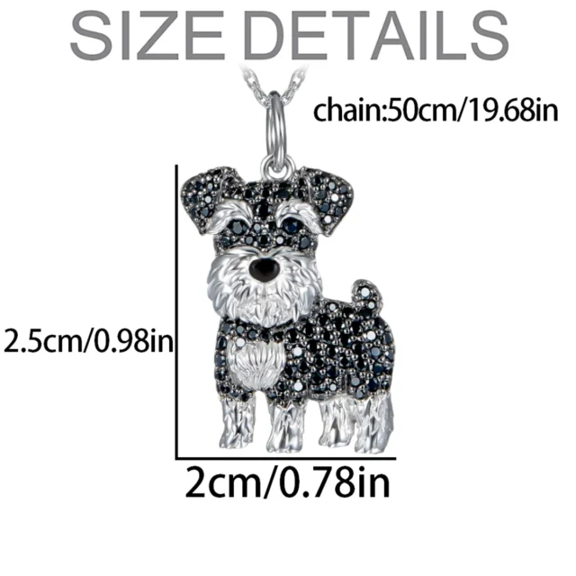 Exquisite and Cute Schnauzer Dog Pendant Necklace for Women Elegant Pet Puppy Jewelry Animal Accessories Dog Lovers Gift - Image 4